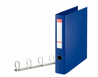 ESSELTE Lot de 12 Classeur 4 anneaux Standard A4 Maxi, dos de 55, coloris bleu