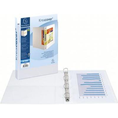 EXACOMPTA Classeur personnalisable Kreacover A4 -  - Dos 35 mm - Blanc