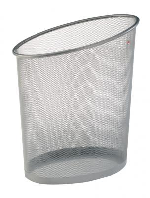 ALBA  corbeille &agrave; papier en m&eacute;tal mesh - coloris gris metal