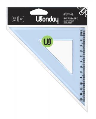WONDAY Equerre Plastique 14 Cm 45&deg;