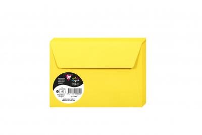 CLAIREFONTAINE Etui de 20 enveloppes - POLLEN - 120g - 114 mm x 162 mm - Jaune Soleil