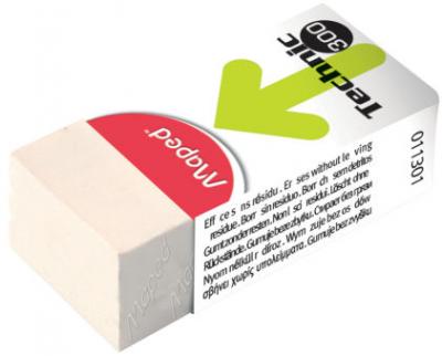  MAPED Lot de 12 Gommes en plastique Mini Technic 300 blanche