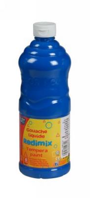 COLOR AND CO Gouache liquide - 1 litre - Color & Co - Bleu primaire Cyan Ecole