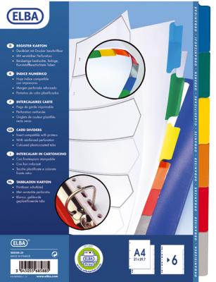 ELBA Intercalaires A4 - OXFORD - 6 positions