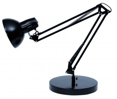 ALBA Lampe architecte avec pince de fixation standard  - noir