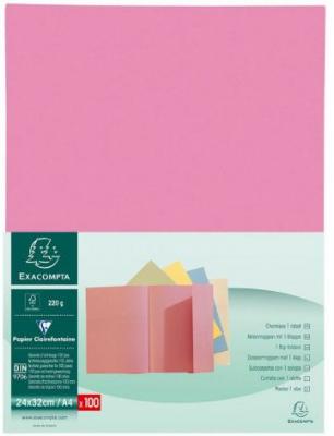 EXACOMPTA Lot de 100 chemises Super 180 24 x 32 cm -  - Rose