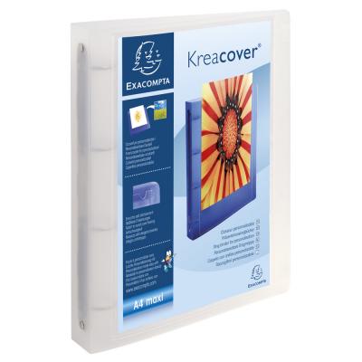 EXACOMPTA Set 12 Classeurs 4 Anneaux Pp Krea Cover A4 Maxi Assorties