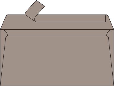 CLAIREFONTAINE Lot de 20 enveloppes 110 x 220 - POLLEN - 120g - Gris acier