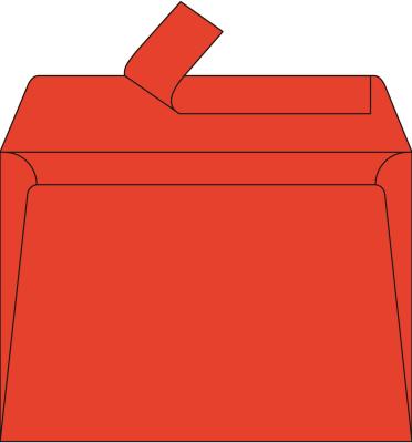 POLLEN Lot de 20 enveloppes 114 x 162 -  - 120g - Rouge corail