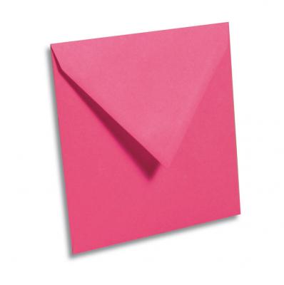 CLAIREFONTAINE Lot de 20 enveloppes 165 x 165 - POLLEN - 120g - Rose fuchsia