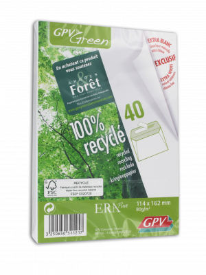 GPV  Enveloppes "Erapure" C6 114 X 162 Mm, Sans Fenetre