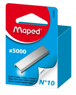 MAPED   agrafes n&ordm; 10, grand paquet, zingu&eacute; noir