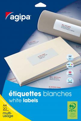 APLI Lot de 1100 &eacute;tiquettes multi-usage -  - 50 x 25 mm - Blanc