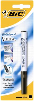BIC &reg; - Feutre effa&ccedil;able &agrave; sec noir Velleda&reg; 1741 - Medium