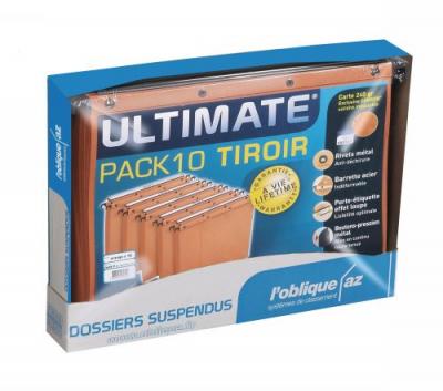 Dossiers Suspendus Azo Ultimate, Pour Tiroirs, A4, Fond V, Orange