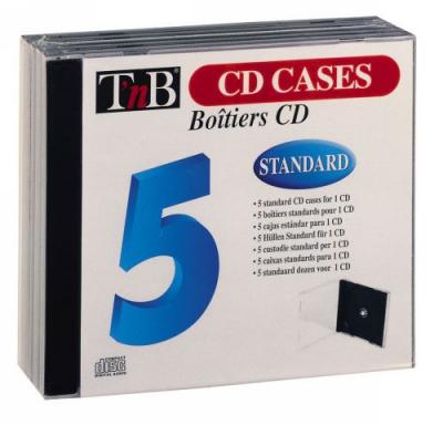 T NB SA Tnb - Bo&icirc;tiers pour CD T'nB Slim transparents x5