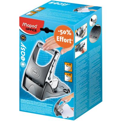MAPED  Easy 653510-4 Perforateur 2 trous Capacit&eacute;-35 feuilles Gris