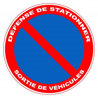 VISO Disque  - D&eacute;fense de stationner Sortie de v&eacute;hicule - Diam 300 mm - DPE3
