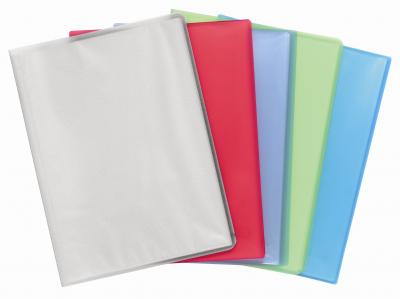 EXACOMPTA  Porte-Vues A4 Polypropyl&egrave;ne Semi Rigide Chromaline 20 Vues Couleurs Assorties
