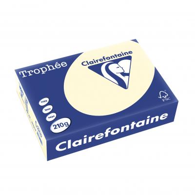 CLAIREFONTAINE  Papier reprographic, 250 - A4 couleur ivoire 210g/m2