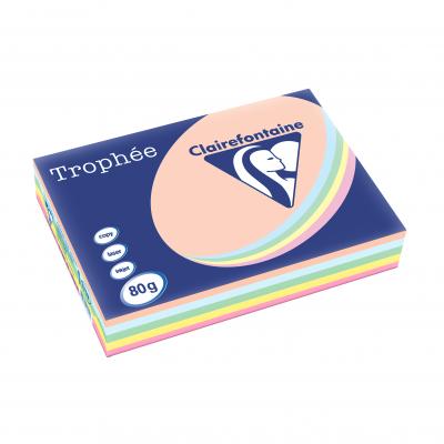 CLAIREFONTAINE Ramette papier couleur  A3 80g - Assorties Pastel