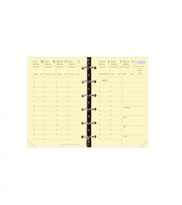 QUO VADIS  Recharge Pour Agenda Civil Timer 14 Pre S/F 8x12,5cm Ann&eacute;e 2013 2014