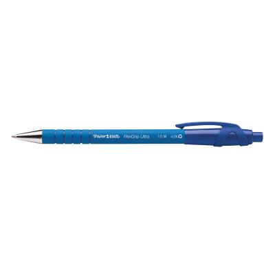 PAPERMATE Stylo &agrave; bille Flexgrip -  - Pointe moyenne r&eacute;tractable - Bleu