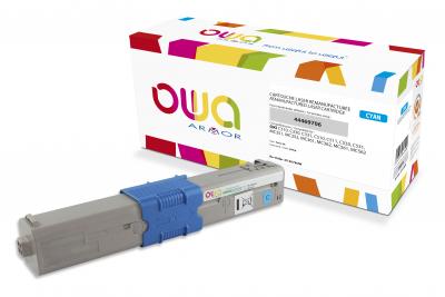 ARMOR Toner Owa compatible Oki 44469706 cyan pour imprimante laser