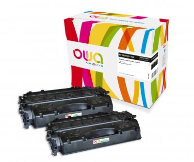 ARMOR Hp 05x Toner Remanufactur&eacute;s Haute Capacit&eacute; 2 X Noir