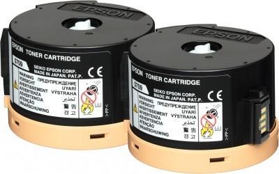 EPSON  Pack de 2 toner C13S050710 Al-m200/MX200 - Noir