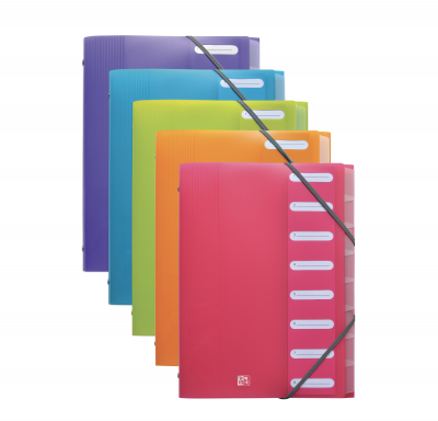 OXFORD Trieur 8 Positions En Polypropyl&egrave;ne Avec &Eacute;lastiques Elba - Le Trieur