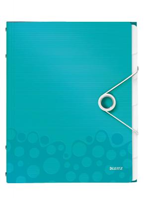 LEITZ  Trieur Wow 6 Positions En Polypropyl&egrave;ne. Fermeture Par &Eacute;lastique. Coloris Assortis.