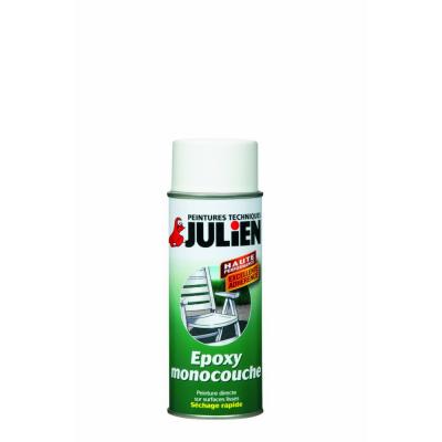 JULIEN Bombe de peinture Multisupports  blanc epoxy brillant 400 ml