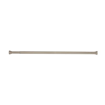  Barre de rideau de douche Spirella Kreta inox bross&eacute; 75 - 125 cm