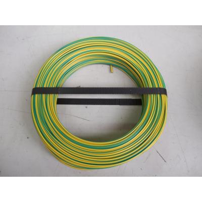 ELECTRALINE Fil &eacute;lectrique 2,5MM2 vert/jaune rigide H07VU 100M