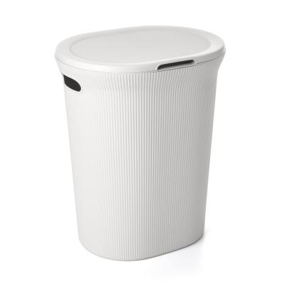 TATAY Panier &agrave; Linge 40 L Blanc Pergamon