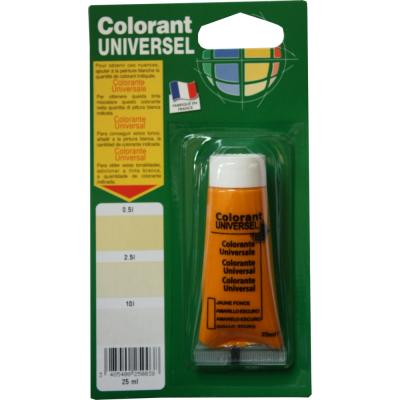 RICHARD Colorant universel, tube de 25ml, jaune fonc&eacute;.