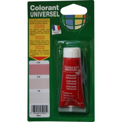 COLORANT UNIVERSEL  pour peinture orange vermillon 25ml