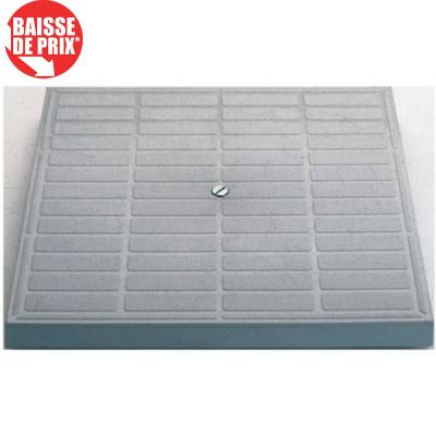 JARDIBRIC Couvercle renforc&eacute; - Gris - 30x30cm