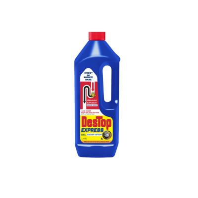 DESTOP  Lot de 4 Gels D&eacute;boucheur Canalisation Express Stop Odeurs 1L