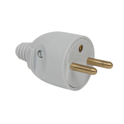  Fiche &eacute;lectrique m&acirc;le 2 p&ocirc;les + terre, 16 A, DEBFLEX