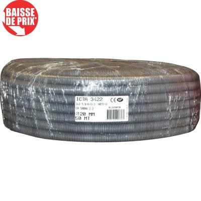 ELECTRALINE JANOPLAST Gaine pr&eacute;fil&eacute;e - Diam&egrave;tre 20 mm - 50 m