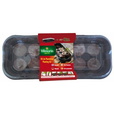 VILMORIN Kit de Plantation : Mini Serre + 10 Pastilles de Coco 