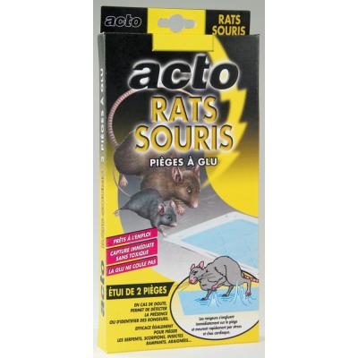 ACTO  - Pi&egrave;ges &agrave; glu rats souris aromatis&eacute;s noisette