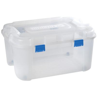 CURVER Coffre de rangement en plastique transparent  Totem 140 L