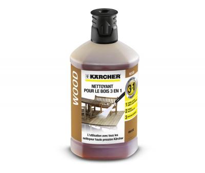 KARCHER  Nettoyant d&eacute;tergent bois 3 en 1 -1 litre pour nettoyeur haute pression K2 K3 K4 K5 K7