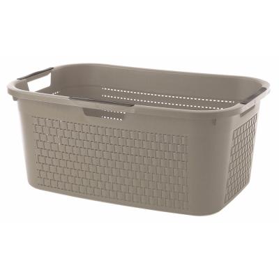 NODATA Sundis 4479002 country panier &agrave; linge polypropyl&egrave;ne taupe 59 x 39 x 25,5 cm
