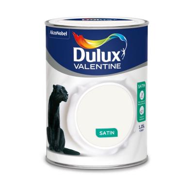 DULUX VALENTINE  - Peinture cr&egrave;me de couleur - 1.25 l - blanc