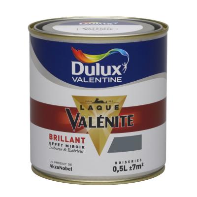 DULUX VALENTINE  - Laque valenite brillant 0.5L anthracite