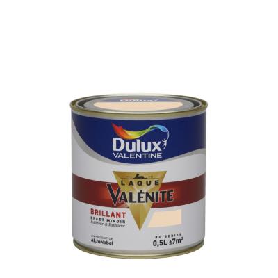 DULUX VALENTINE Peinture Laque Val&eacute;nite - Coquille d'oeuf - Brillant - 0,5L